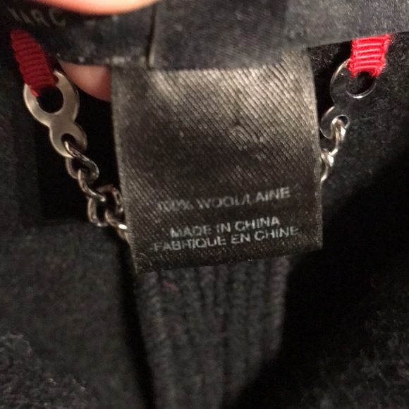 Marc by Marc Jacobs 100%wool black knitted pea coat - Picture 9 of 11